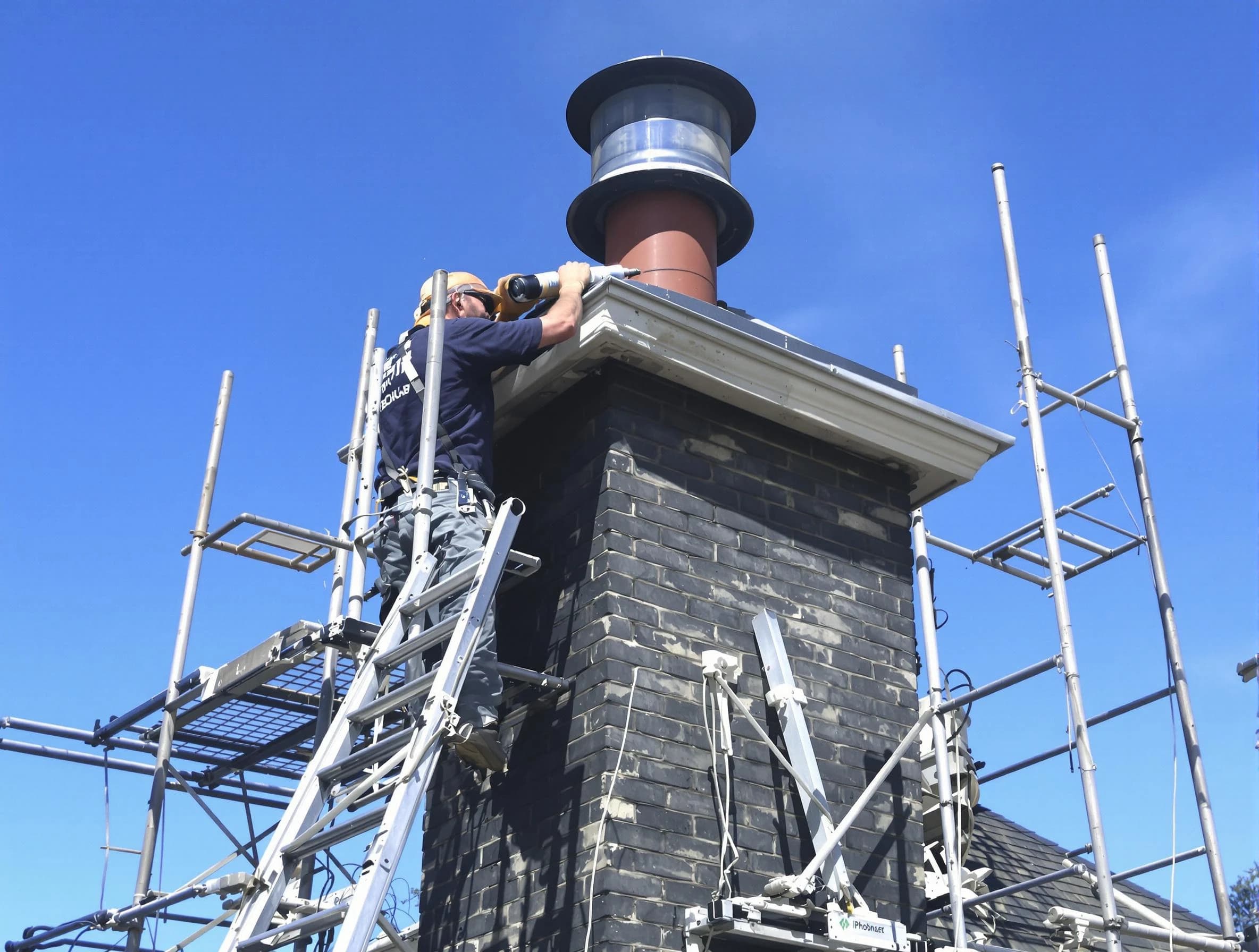 Sturdy chimney crown finished by Loveland Chimney Sweep in Loveland, CO