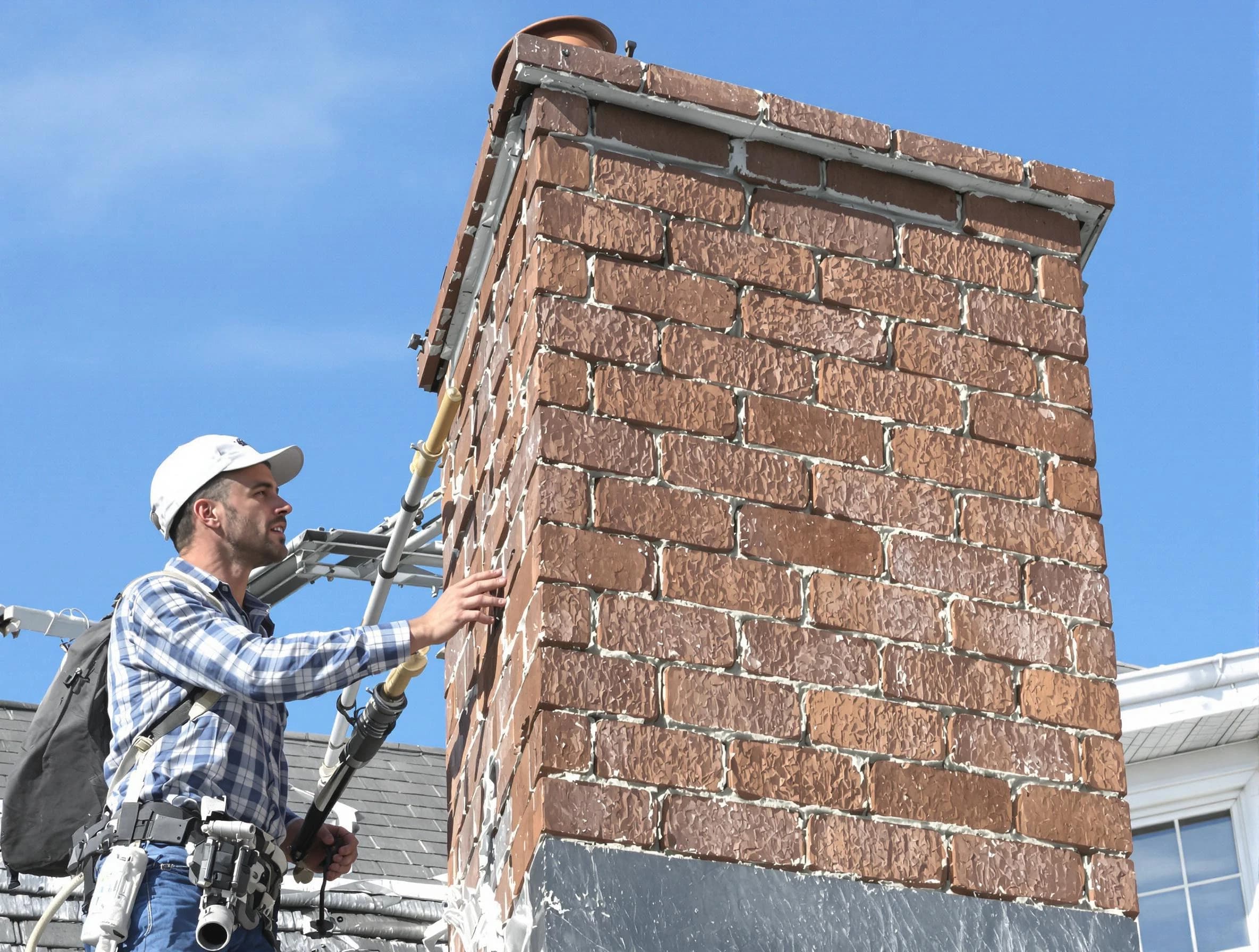 Brickwork for a chimney rebuild by Loveland Chimney Sweep in Loveland, CO