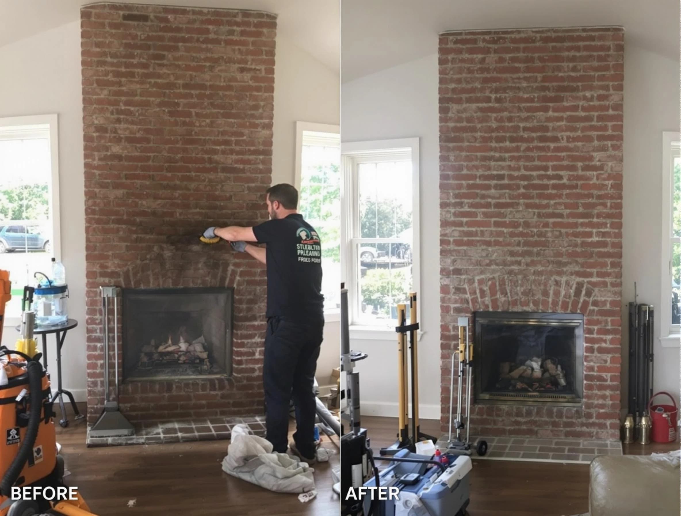Finished chimney sweeping service by Loveland Chimney Sweep in Loveland, CO