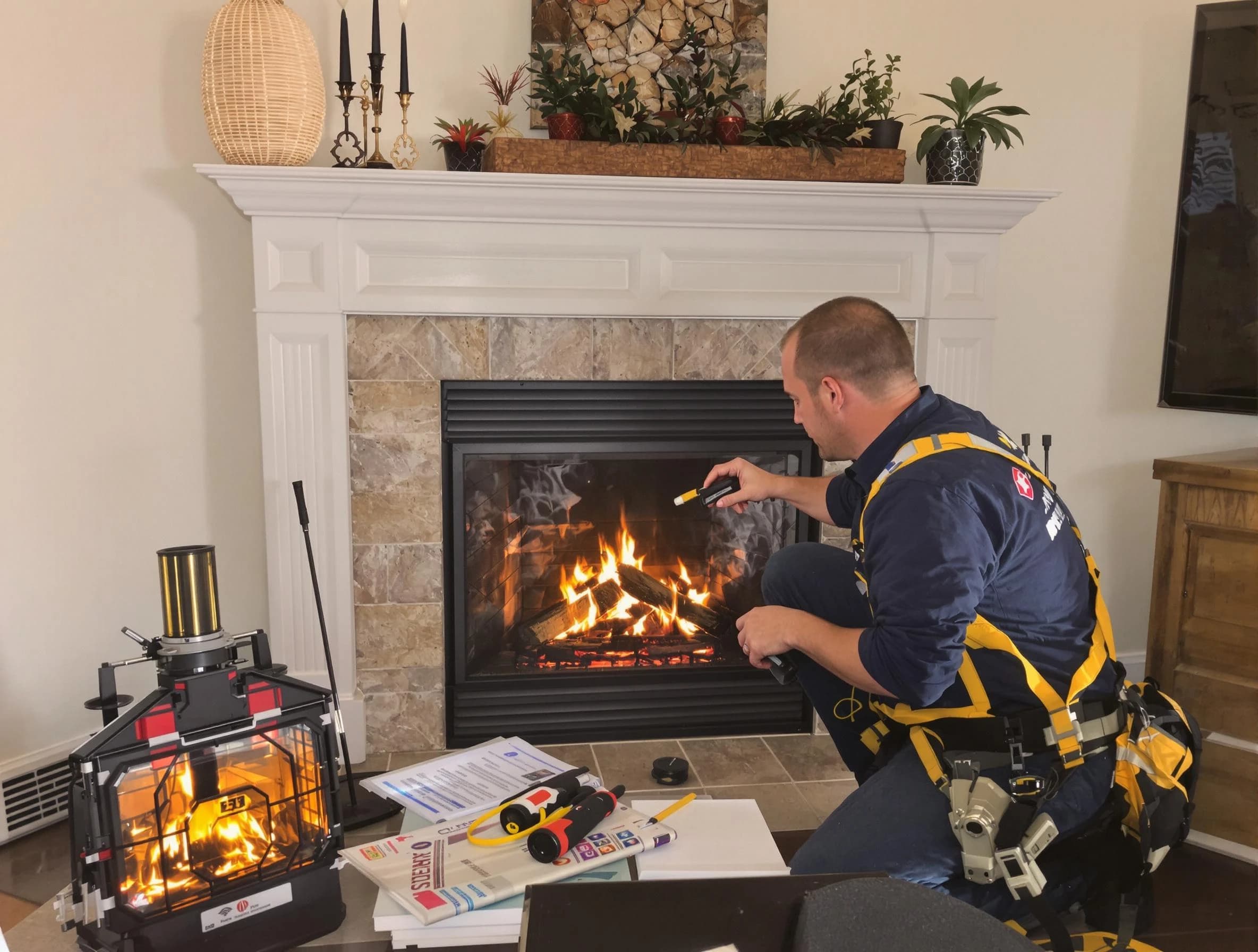 Safety-focused fireplace inspection by Loveland Chimney Sweep in Loveland, CO