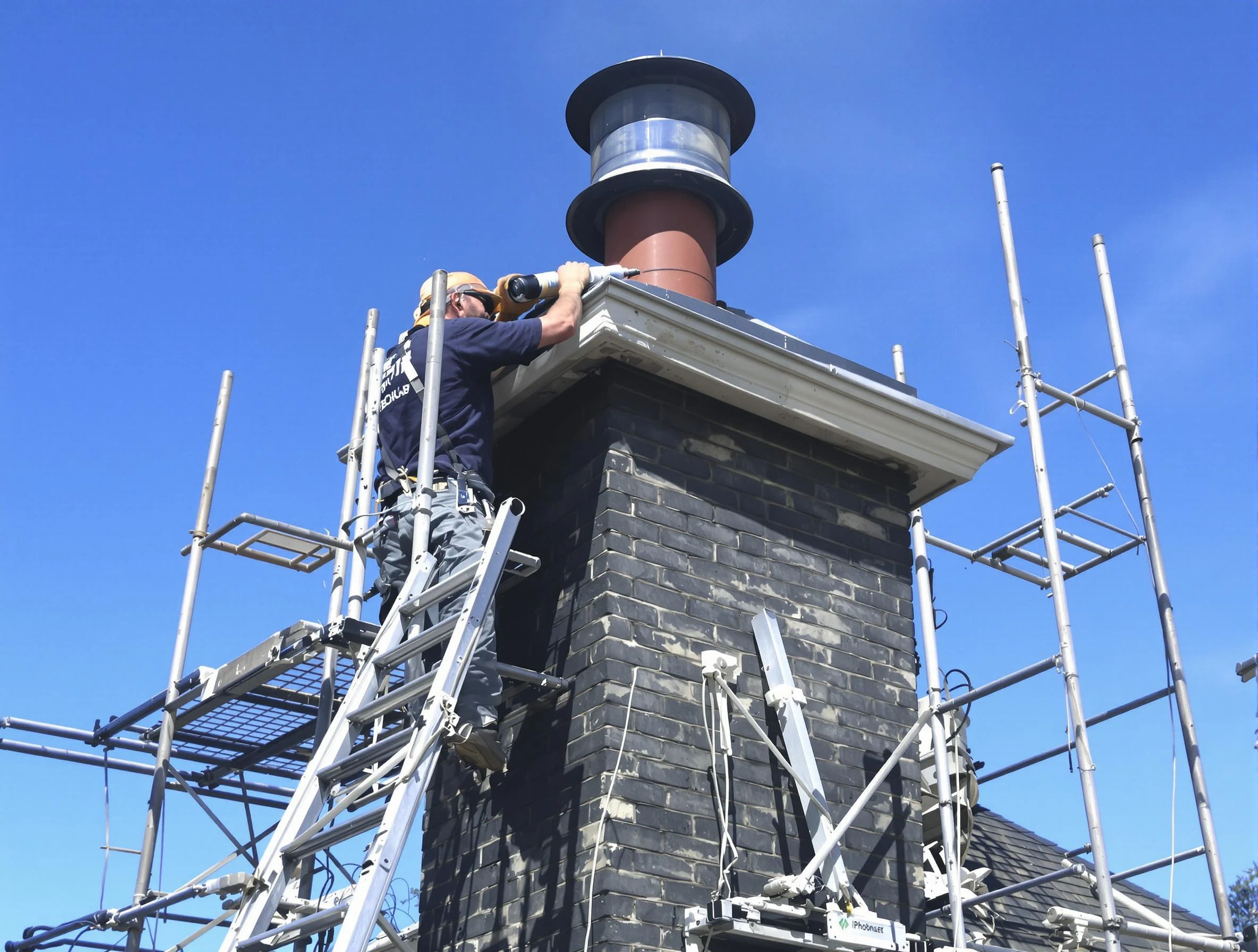 Sturdy chimney crown finished by Loveland Chimney Sweep in Loveland, CO