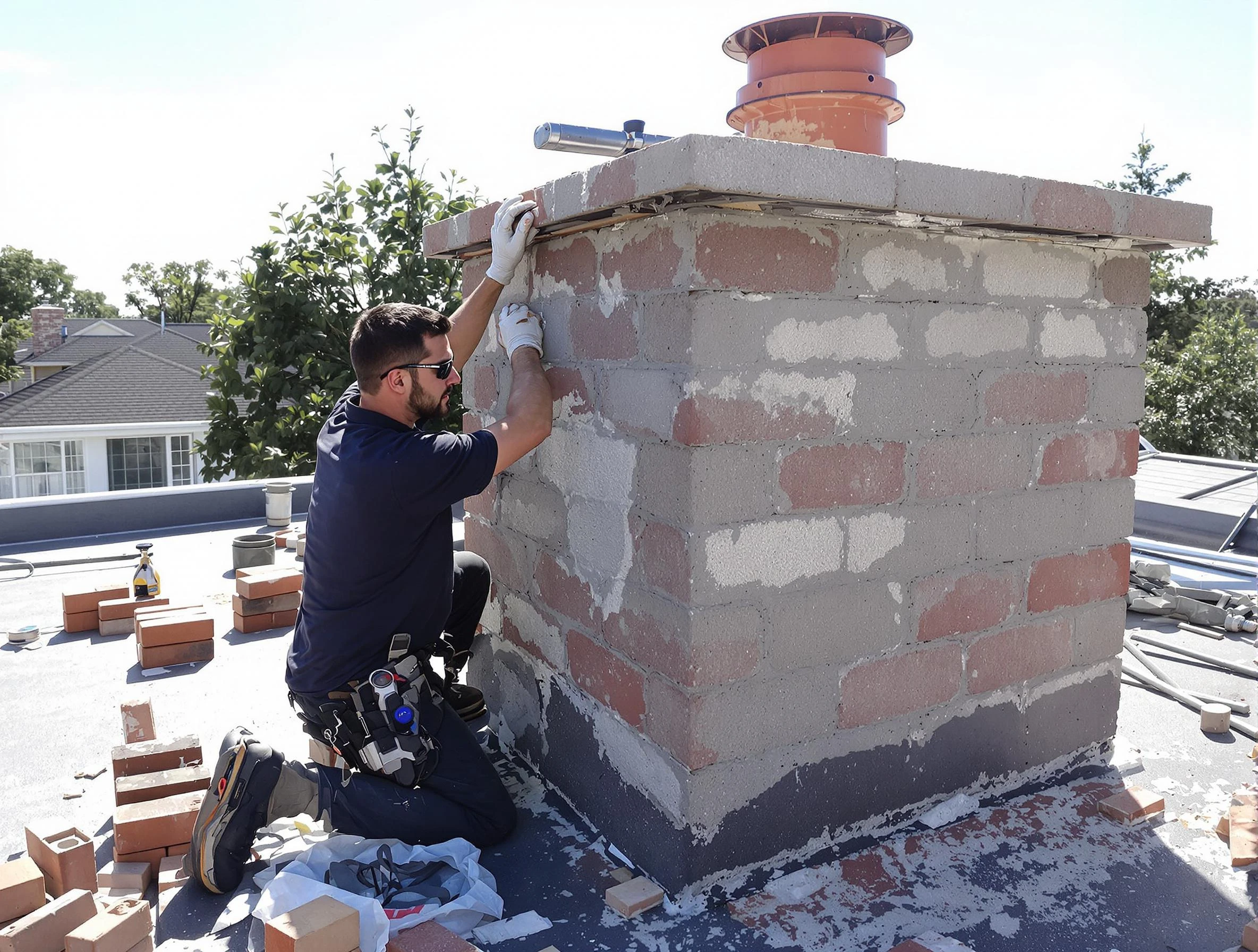 Advanced chimney repair process by Loveland Chimney Sweep in Loveland, CO